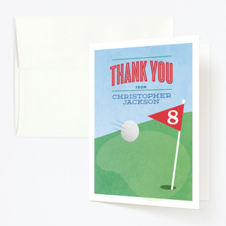 golf classic childrens birthday party thank you ca minted