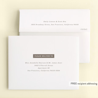 This is a clay kids thank you cards with standard by Olivia Raufman called plus printing on strathmore in standard