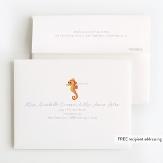 This is a lilac kids thank you cards with standard by Sabrin Deirani called disney and pixar's finding nemo friends printing on strathmore in standard