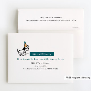 This is a lemonade kids thank you cards with standard by Jenna Holcomb called disney's 101 dalmatians pool pawty printing on strathmore in standard