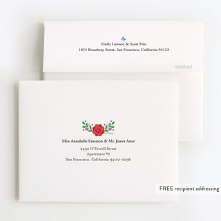 This is a aurora blue kids thank you cards with standard by Rebecca Marchese called disney's briar rose printing on strathmore in standard