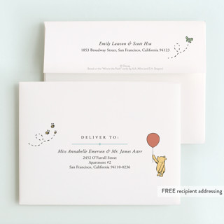 This is a sky kids thank you cards with standard by Heather Schertzer called disney sweetest adventure printing on strathmore in standard