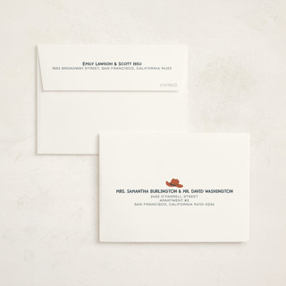 This is a sky kids thank you cards with standard by peetie design called my friendly rodeo printing on strathmore in standard