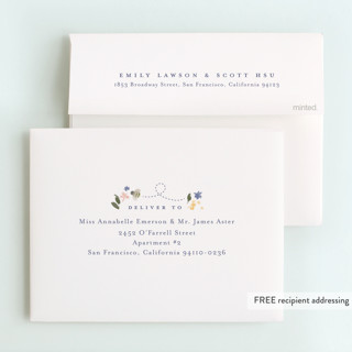 This is a lavender kids thank you cards with standard by Robert and Stella called sweet as can bee printing on strathmore in standard