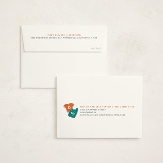 This is a fall leaf kids thank you cards with standard by JeAnna Casper called sports printing on strathmore in standard