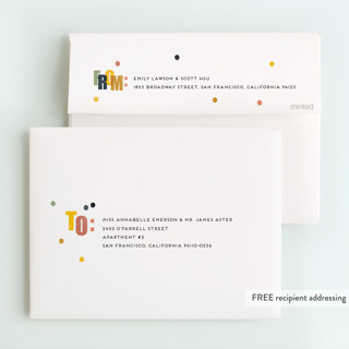 This is a gumdrop kids thank you cards with standard by Stephanie Hawkes called get ready to party printing on strathmore in standard