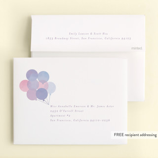 This is a lavender kids thank you cards with standard by Lori Wemple called year printing on strathmore in standard