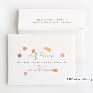 This is a mimosa kids thank you cards with standard by Michelle Taylor called confetti balloon printing on strathmore in standard