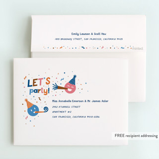 This is a yogurt kids thank you cards with standard by Jennifer Lew called my crib printing on strathmore in standard