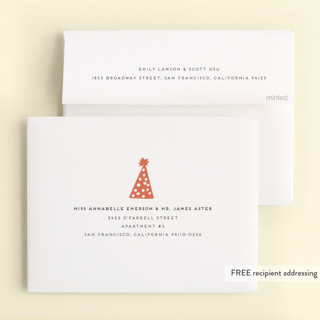This is a starstream kids thank you cards with standard by Christie Garcia called hats off printing on strathmore in standard