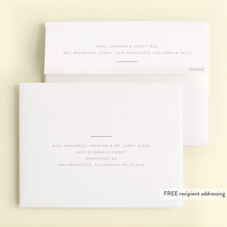 This is a lilac kids thank you cards with standard by Hudson meet Rose called joint printing on strathmore in standard