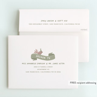 This is a toffee kids thank you cards with standard by Remioni called animals printing on strathmore in standard