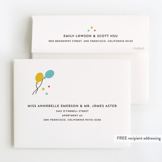 This is a tomato kids thank you cards with standard by Anupama called circus party printing on strathmore in standard