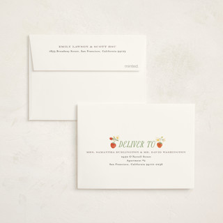 This is a strawberry kids thank you cards with standard by Itsy Belle Studio called so berry sweet printing on strathmore in standard