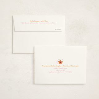 This is a lemon kids thank you cards with standard by Claudia Orengo called beach club printing on strathmore in standard
