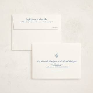 This is a marine kids thank you cards with standard by Lucrecia Caporale called easide serenade printing on strathmore in standard