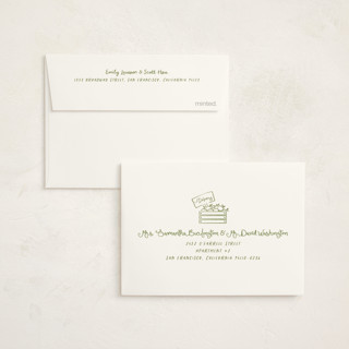 This is a lemon kids thank you cards with standard by Jenna Holcomb called locally grown sketch printing on strathmore in standard