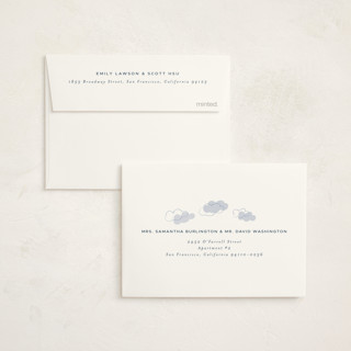 This is a sky kids thank you cards with standard by Vera Lim called fly with me printing on strathmore in standard