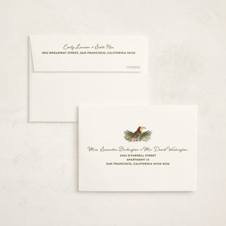 This is a moss kids thank you cards with standard by Joanna Griffin called jungle animals printing on strathmore in standard