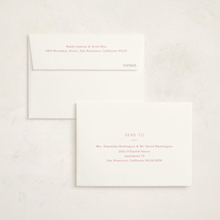 This is a blush kids thank you cards with standard by Baumbirdy called framed bow printing on strathmore in standard