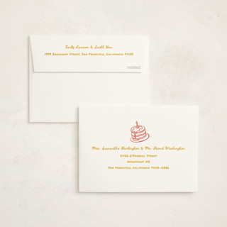 This is a lemon kids thank you cards with standard by Jennifer Lew called guest check printing on strathmore in standard