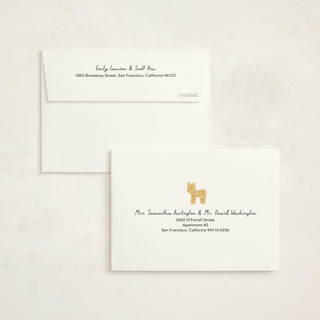 This is a biscotti kids thank you cards with standard by Jennifer Postorino called animal cracker parade printing on strathmore in standard