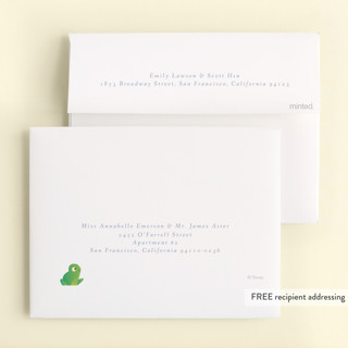 This is a lavender kids thank you cards with standard by Lori Wemple called tiana from disney's the princess and the frog printing on strathmore in standard