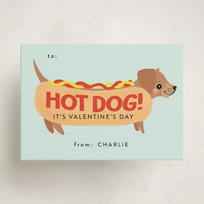 Hot Dog Classroom Valentine's Day Cards by Itsy Belle Studio | Minted
