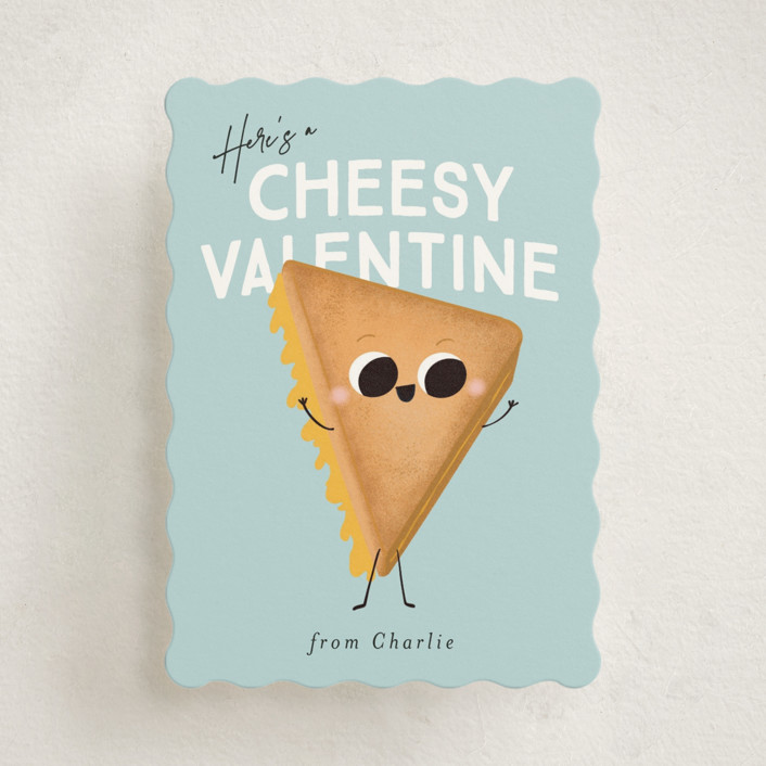 Cheesy Valentine Classroom Valentine's Cards by Itsy Belle Studio | Minted