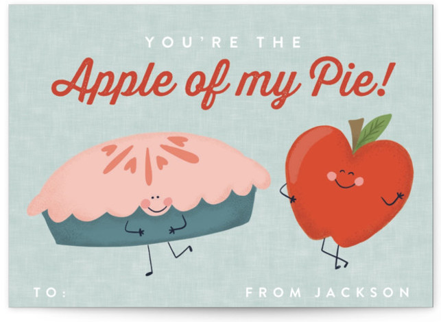 Apple of My Eye Classroom Valentine's Day Cards
