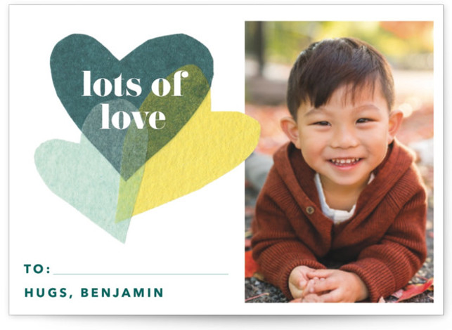 tissue heart burst Classroom Valentine's Day Cards