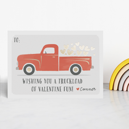 Truckload Of Fun Valentine's Day Cards