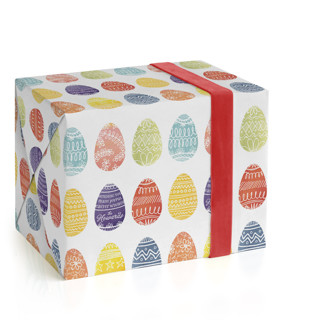 This is a cherry wrapping paper with standard by 2birdstone called painted eggs printing on wrapping paper in standard