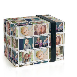 This is a onyx wrapping paper with standard by Christina Novak called the gangs all here printing on wrapping paper in standard