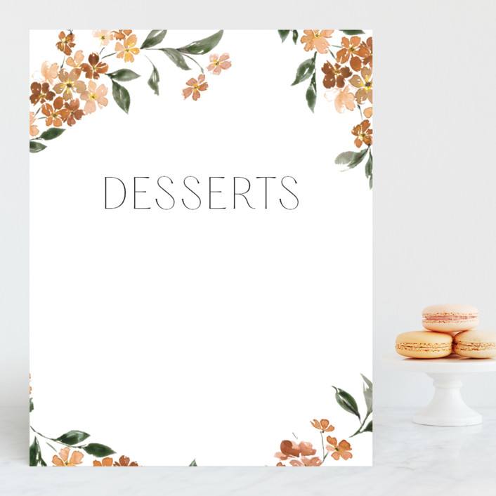 Sweeping Vine Small Custom Signs by Itsy Belle Studio Minted