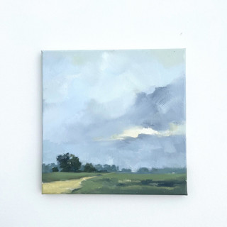 MIN-D5H-CXP - Custom Landscape 12 x 12 Oil Painting Commission