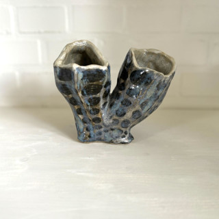 This is a multicolorassorted-colors commission art by Nina Leth called two cylinder vase in standard