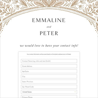 This is a honey digital wedding address collection cards by Jen Owens called charmed printing on digital paper in standard
