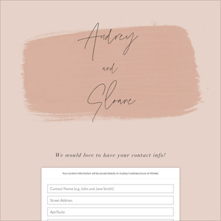 This is a mauve digital wedding address collection cards by Nazia Hyder called script printing on digital paper in standard