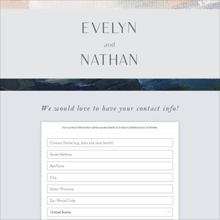 This is a capri digital wedding address collection cards by Nicole Walsh called evelyn printing on digital paper in standard