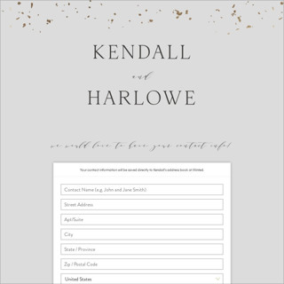 This is a sepia digital wedding address collection cards by Meagan Christensen called appalachia printing on digital paper in standard