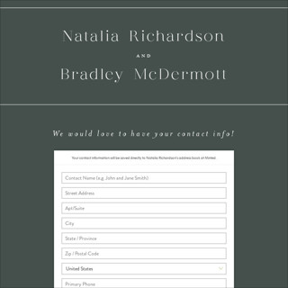 This is a forest digital wedding address collection cards by Carolyn Nicks called swanky printing on digital paper in standard