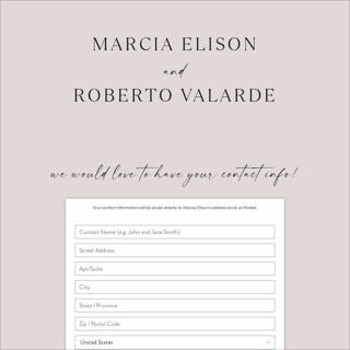 This is a almond digital wedding address collection cards by Jill Means called overjoyed printing on digital paper in standard