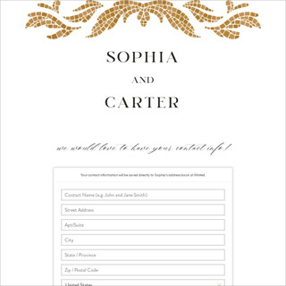 This is a sand digital wedding address collection cards by GeekInk Design called floral mosaic printing on digital paper in standard