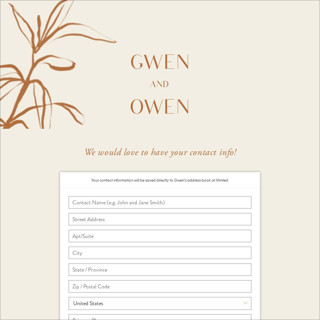 This is a terracotta digital wedding address collection cards by Pati Cascino called ovalon printing on digital paper in standard
