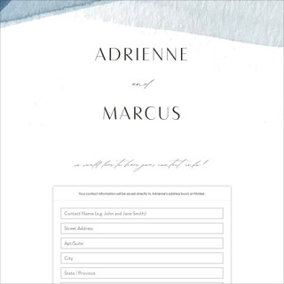 This is a ocean digital wedding address collection cards by Erin L. Wilson called trio printing on digital paper in standard