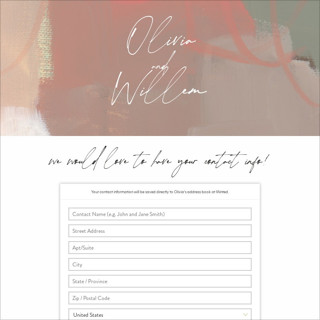This is a mojito digital wedding address collection cards by Lindsay Megahed called gallery printing on digital paper in standard
