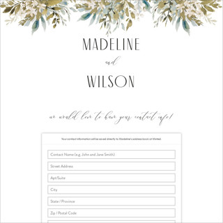 This is a frost digital wedding address collection cards by Chris Griffith called wedding festive printing on digital paper in standard