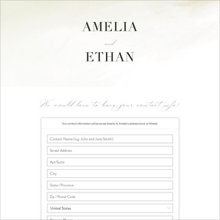 This is a moss digital wedding address collection cards by Hannah Williams called pastel sky printing on digital paper in standard
