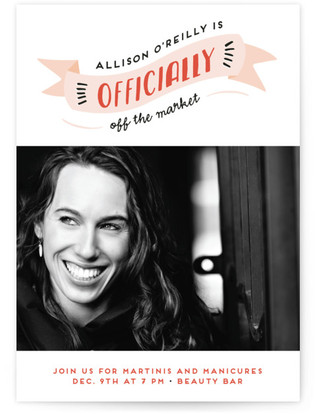 off the market bachelorette party online invitations